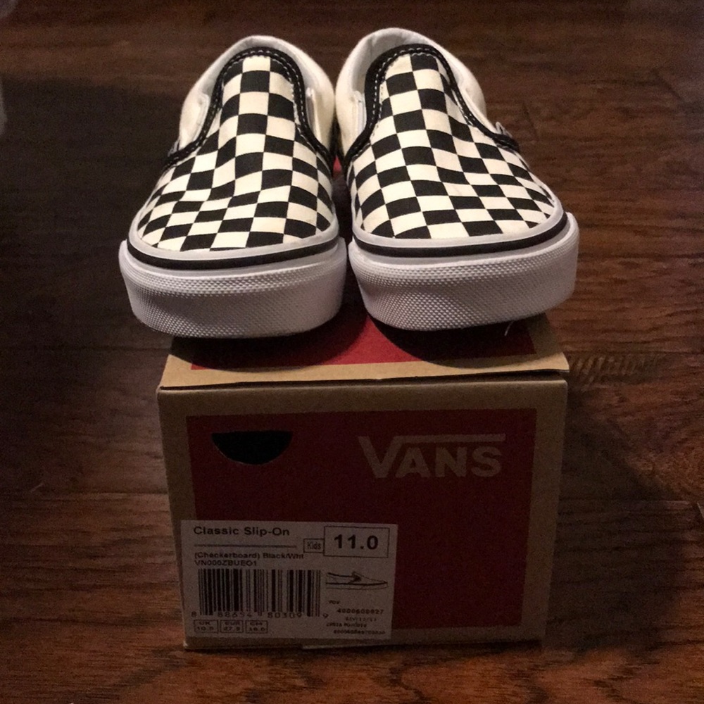 Vans toddler Checkerboard slip-on Sz. 11